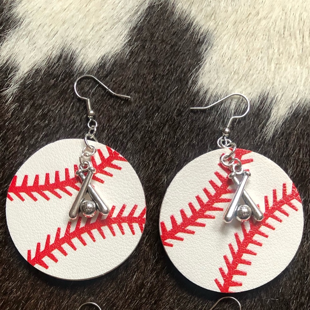 Baseball Earrings
